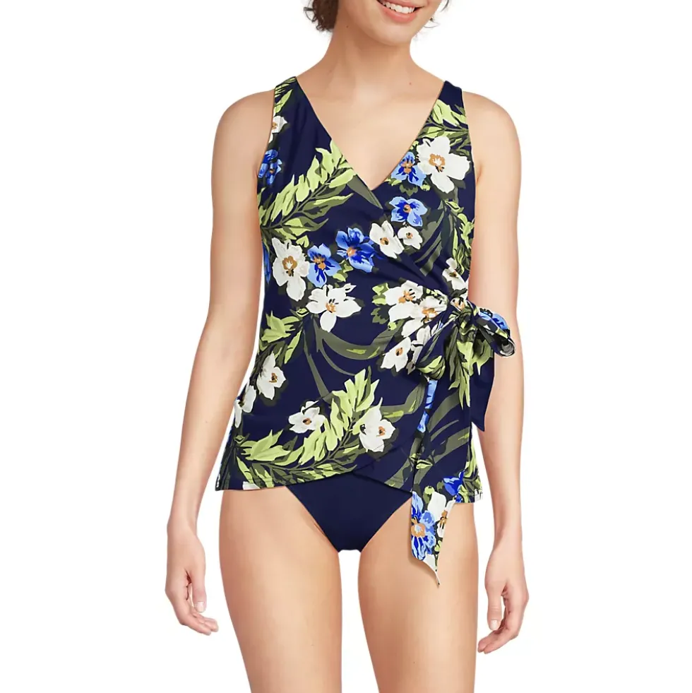 Women's Side Tie Tankini Top