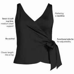 Women's Side Tie Tankini Top
