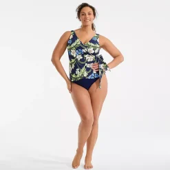 Women's Side Tie Tankini Top