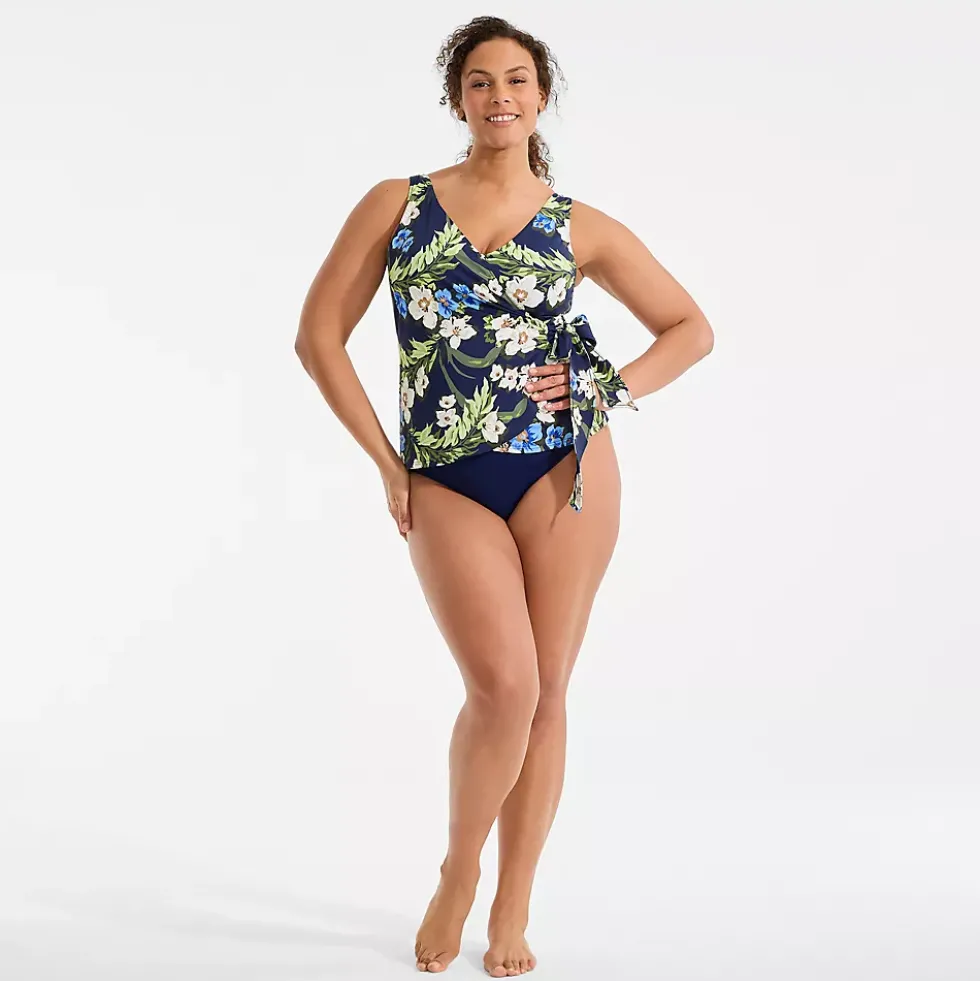 Women's Side Tie Tankini Top