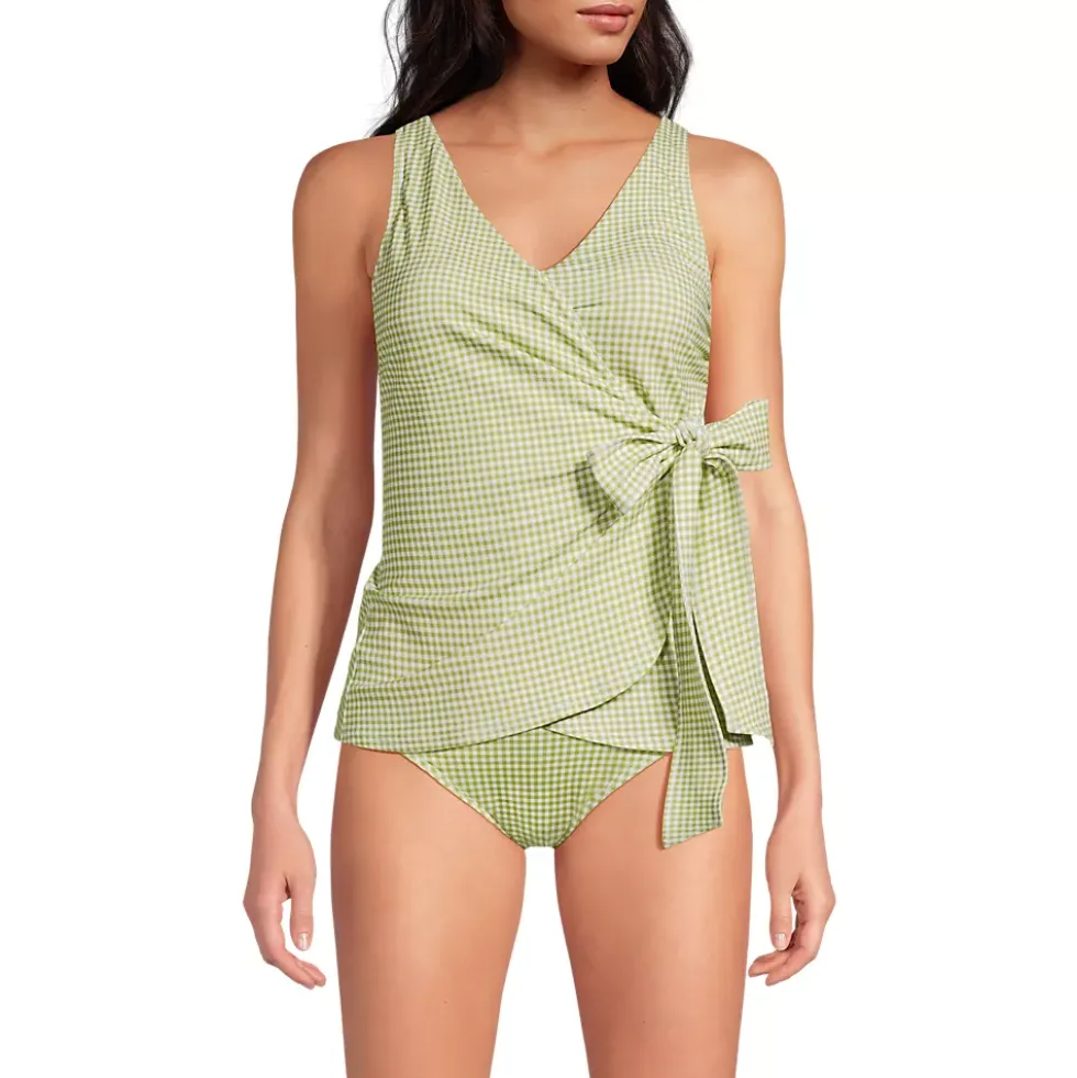 Women's Side Tie Tankini Top