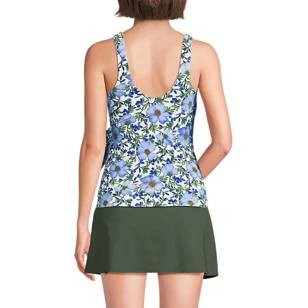 Women's Side Tie Tankini Top