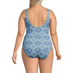 Women's Side Tie Wrap One Piece Swimsuit