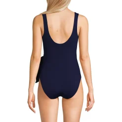 Women's Side Tie Wrap One Piece Swimsuit