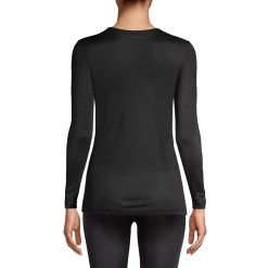 Women's Silk Interlock Long Sleeve Crewneck Long Underwear Top