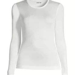 Women's Silk Interlock Long Sleeve Crewneck Long Underwear Top