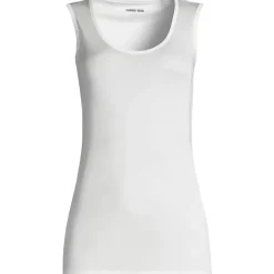Women's Silk Interlock Tank Top Sleeveless Long Underwear Top