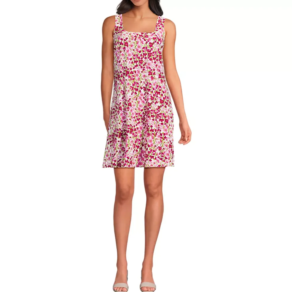Women's Silky Knit Mini Shift Dress