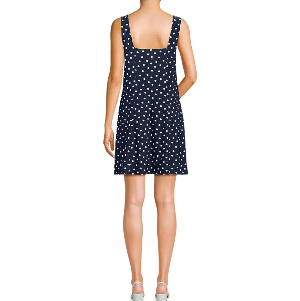 Women's Silky Knit Mini Shift Dress