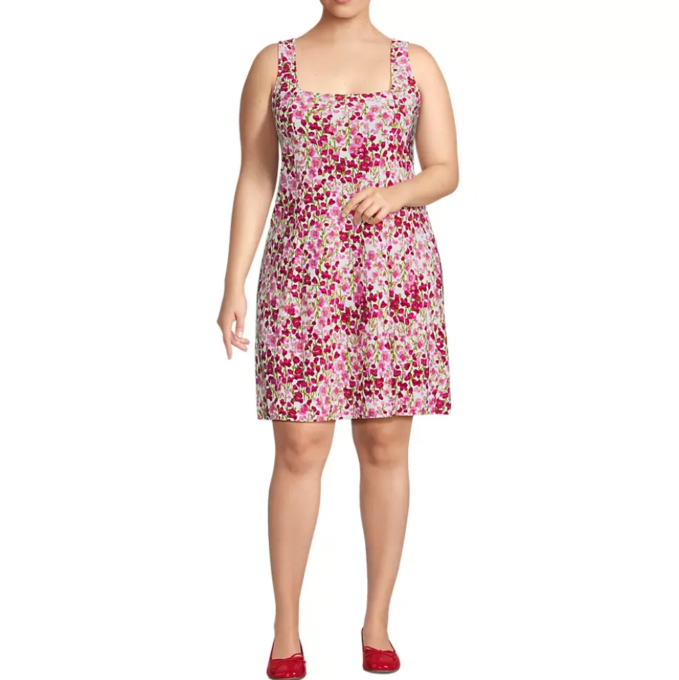 Women's Silky Knit Mini Shift Dress