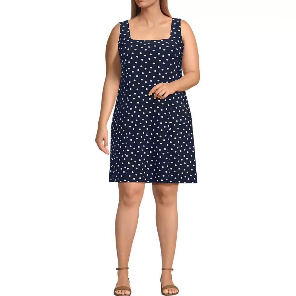 Women's Silky Knit Mini Shift Dress