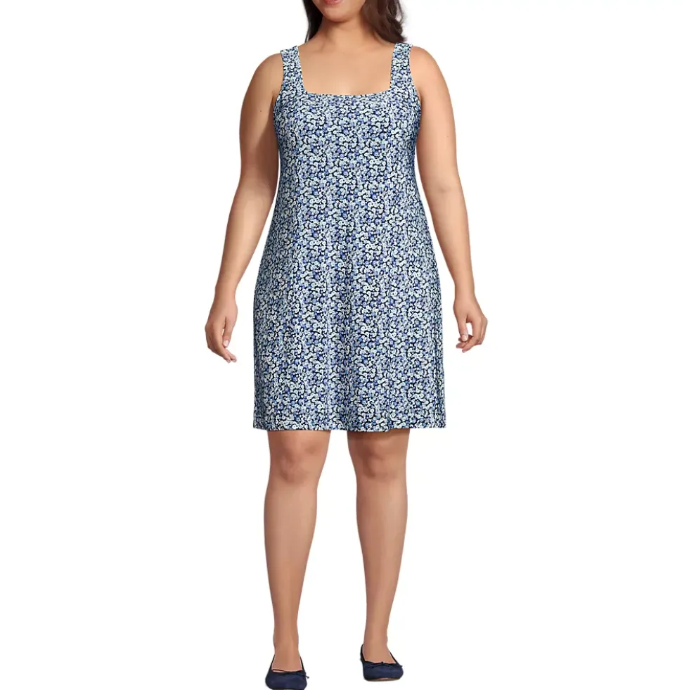 Women's Silky Knit Mini Shift Dress