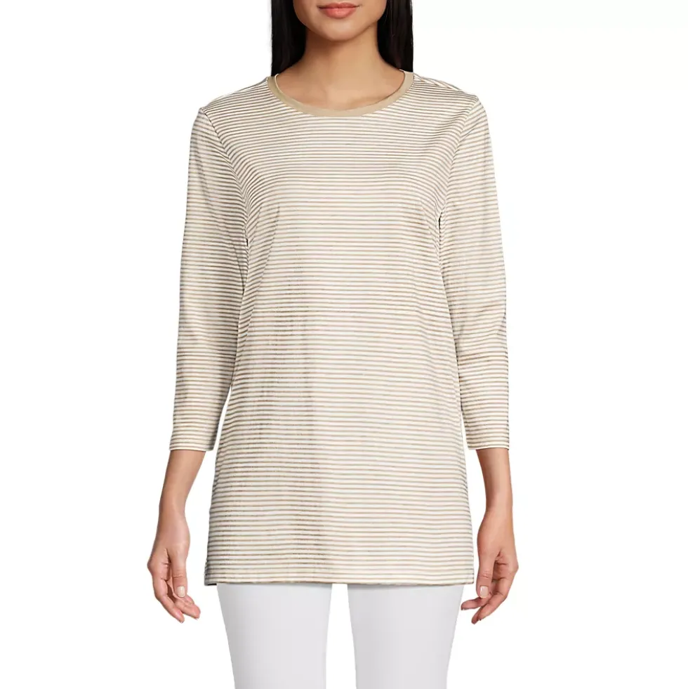 Women's 3/4 Sleeve Cotton Supima Tunic