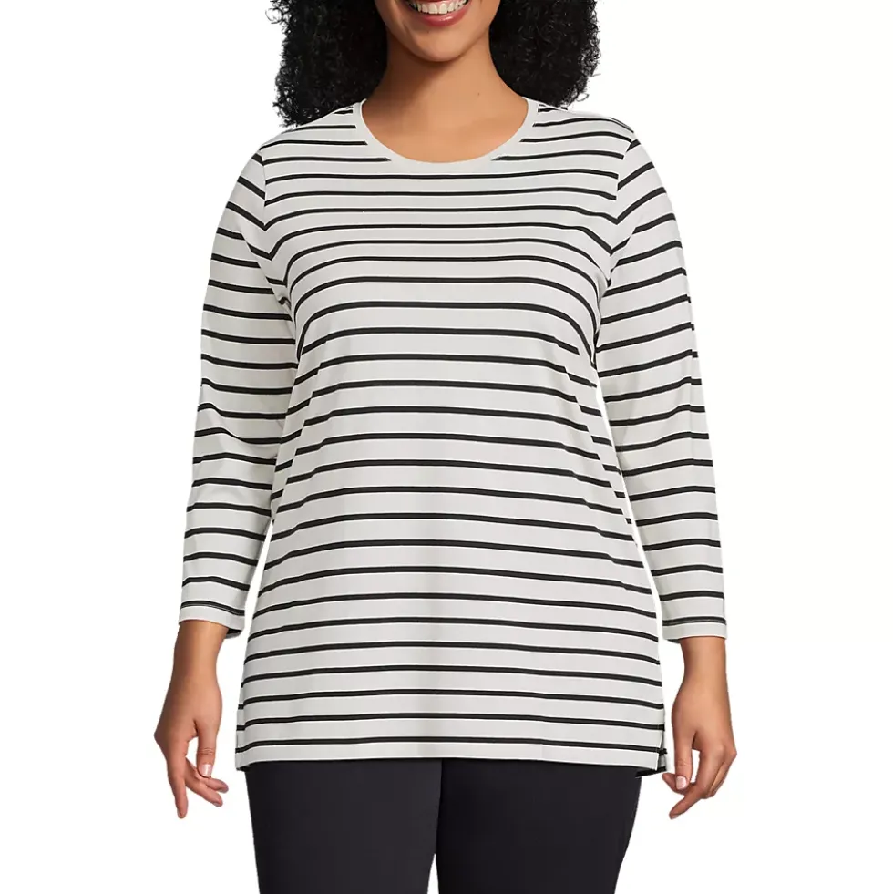 Women's 3/4 Sleeve Cotton Supima Tunic