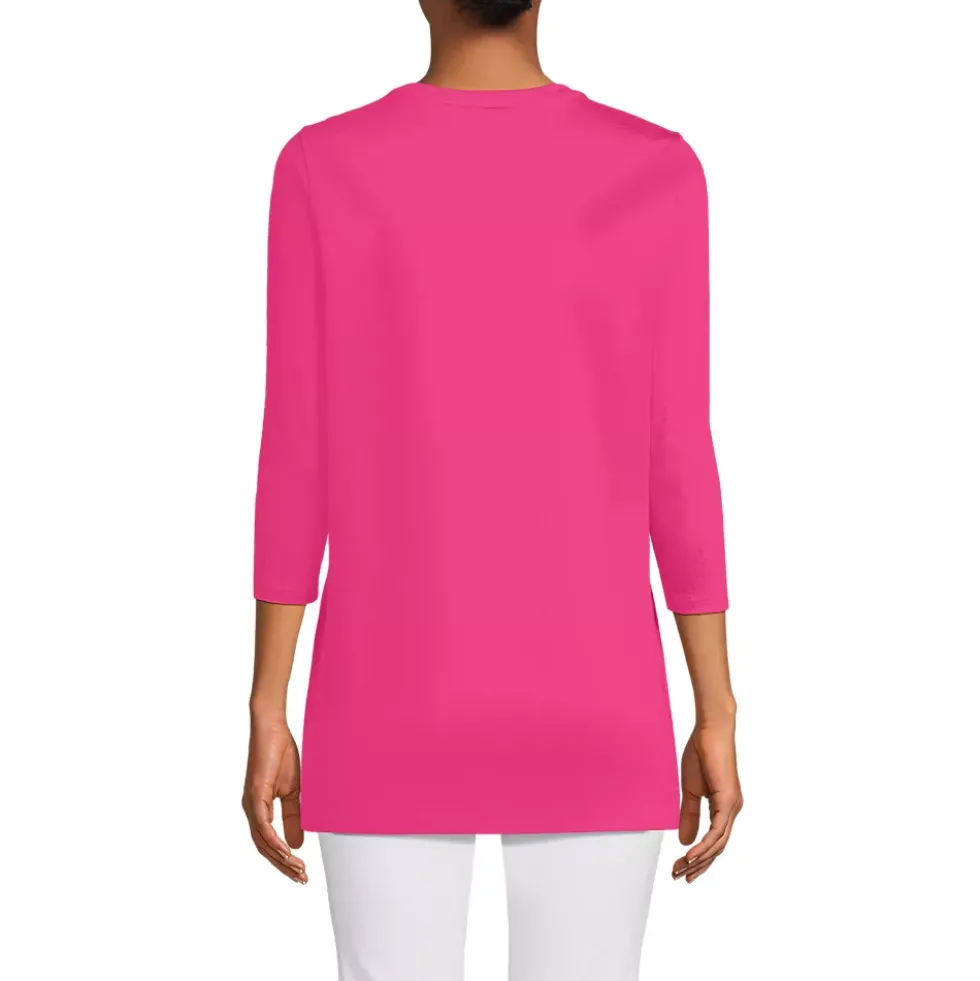 Women's 3/4 Sleeve Cotton Supima Tunic