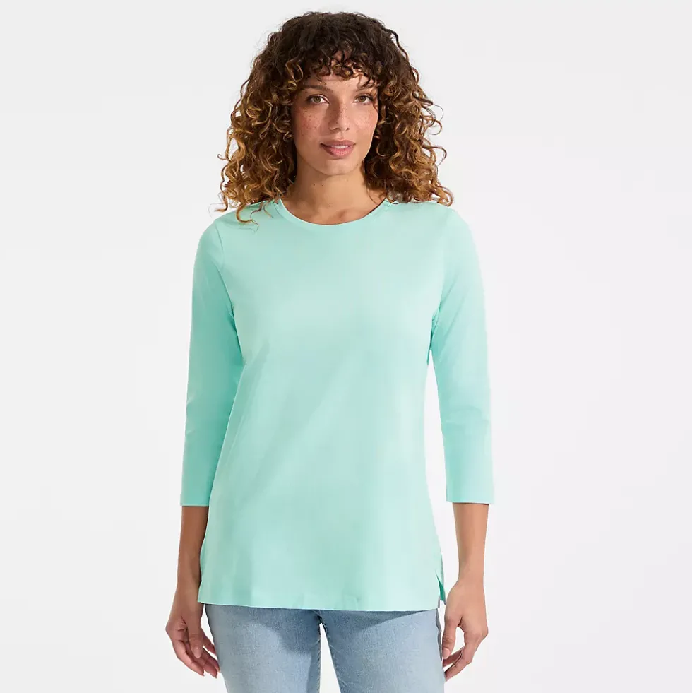 Women's 3/4 Sleeve Cotton Supima Tunic
