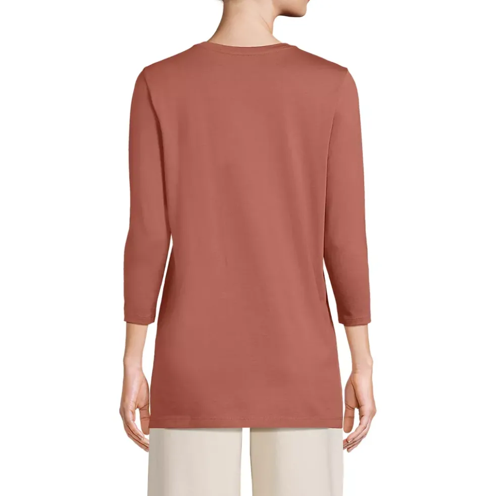 Women's 3/4 Sleeve Cotton Supima Tunic