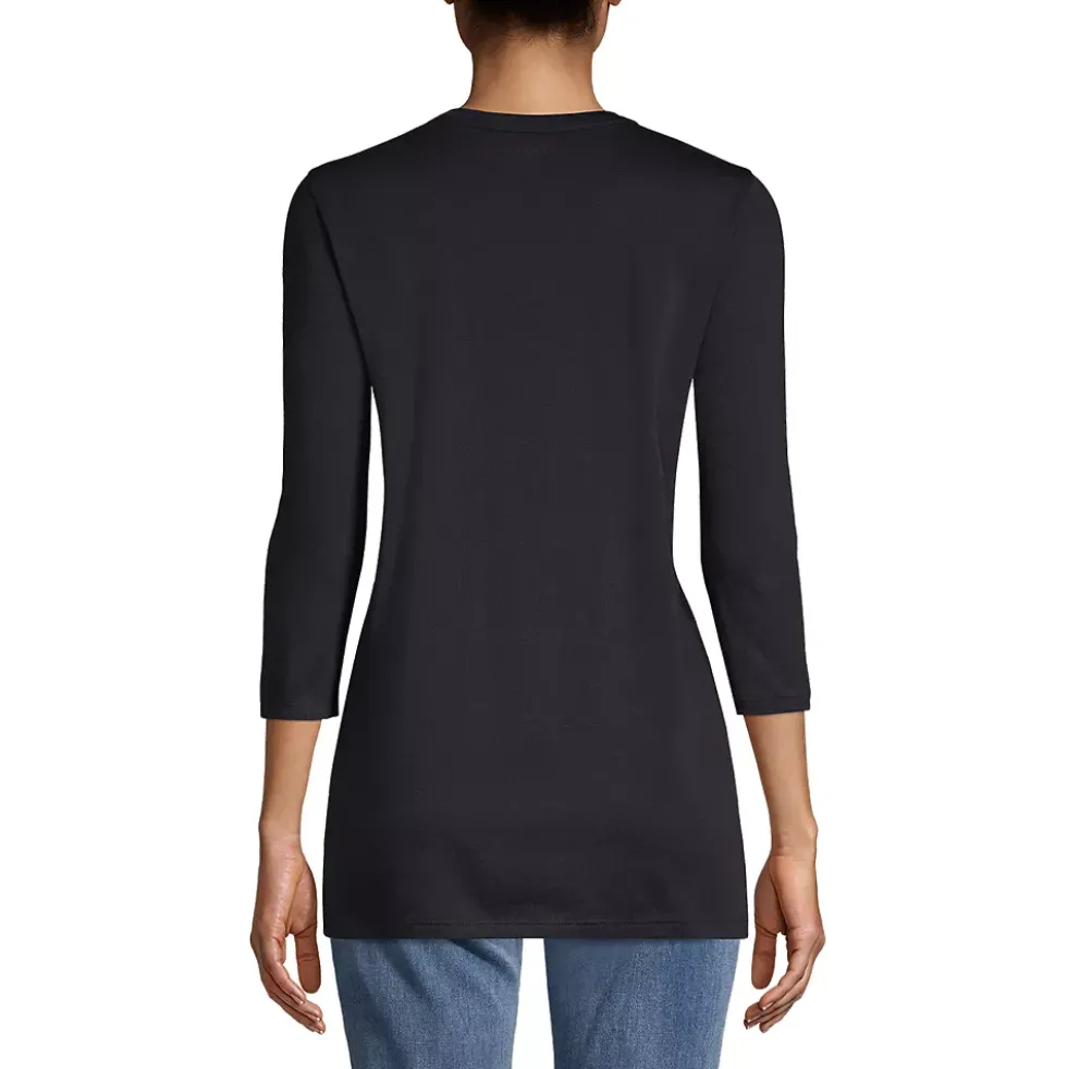 Women's 3/4 Sleeve Cotton Supima Tunic