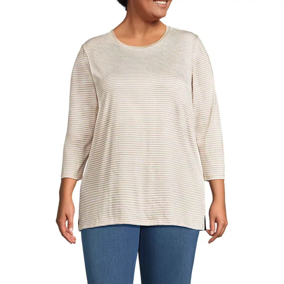 Women's 3/4 Sleeve Cotton Supima Tunic