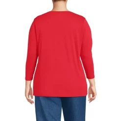 Women's 3/4 Sleeve Cotton Supima Tunic