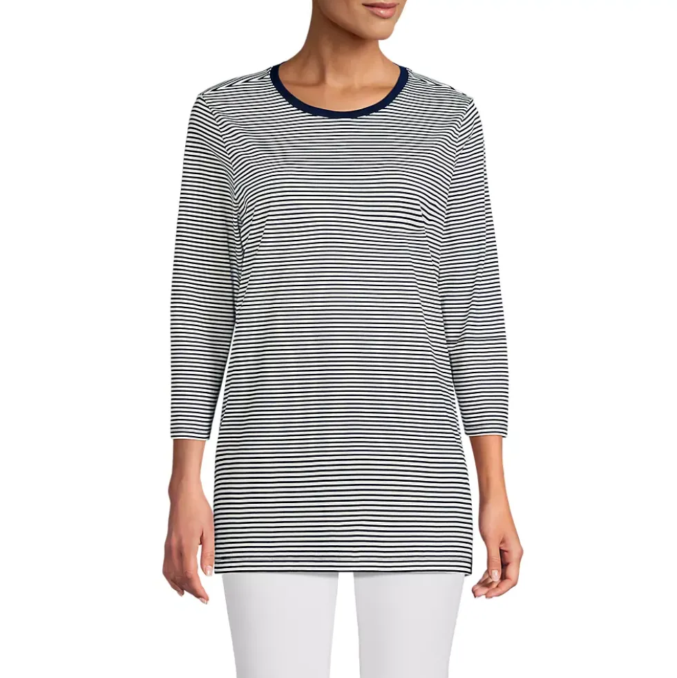Women's 3/4 Sleeve Cotton Supima Tunic