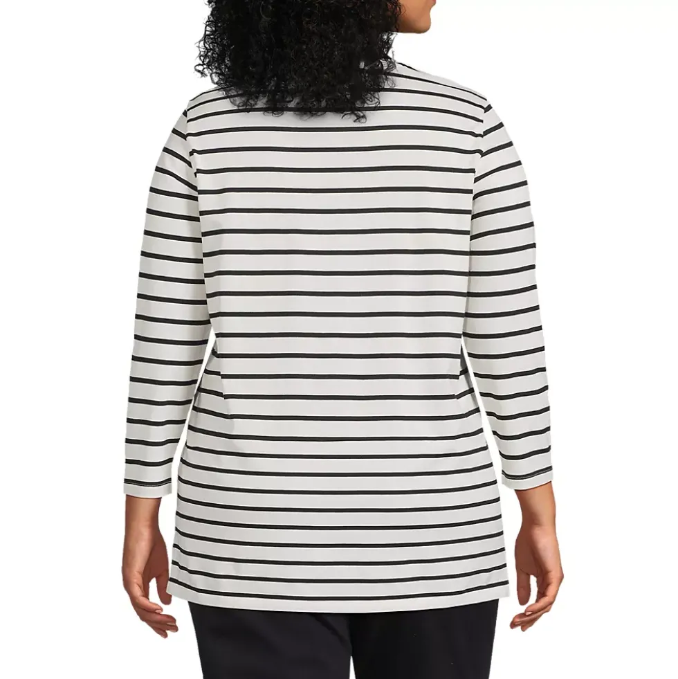 Women's 3/4 Sleeve Cotton Supima Tunic