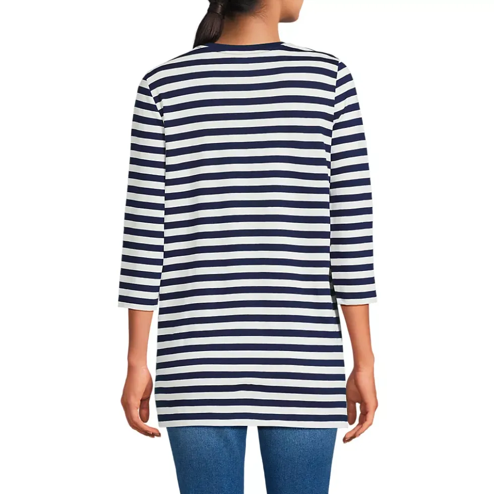 Women's 3/4 Sleeve Cotton Supima Tunic