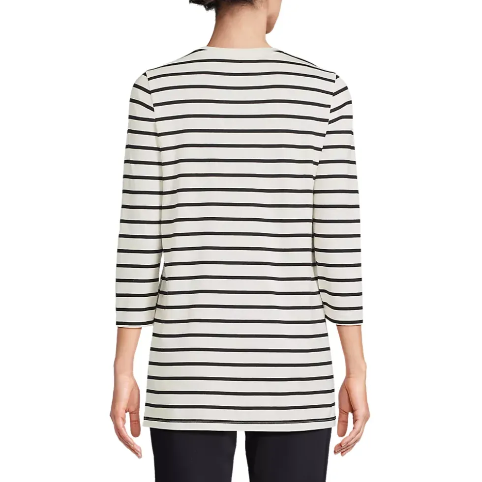 Women's 3/4 Sleeve Cotton Supima Tunic