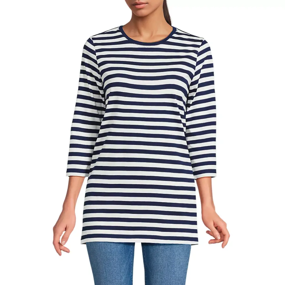 Women's 3/4 Sleeve Cotton Supima Tunic