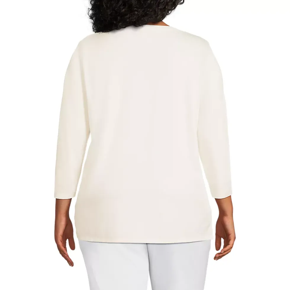 Women's 3/4 Sleeve Cotton Supima Tunic