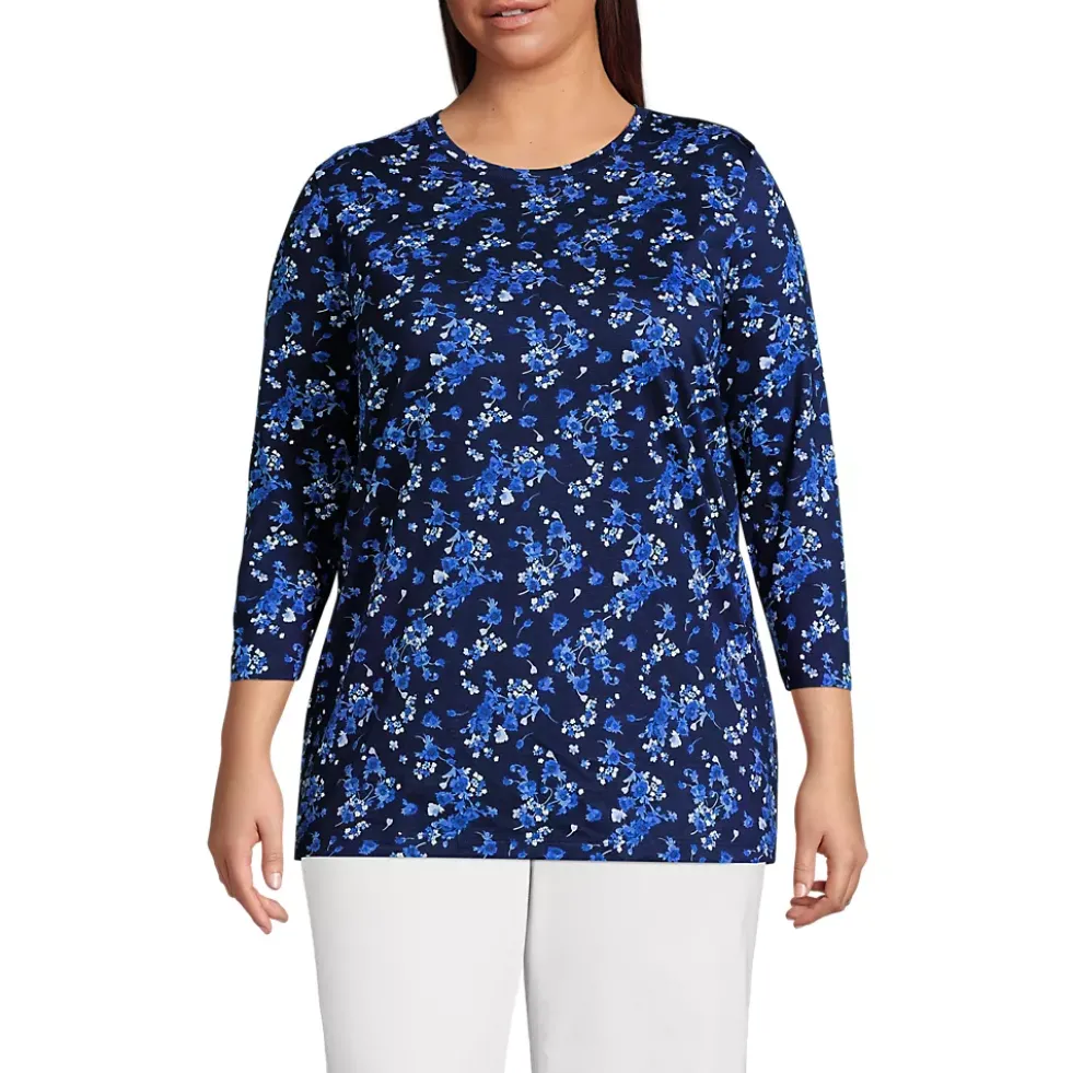 Women's 3/4 Sleeve Cotton Supima Tunic