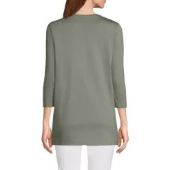 Women's 3/4 Sleeve Cotton Supima Tunic