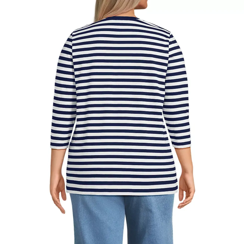 Women's 3/4 Sleeve Cotton Supima Tunic