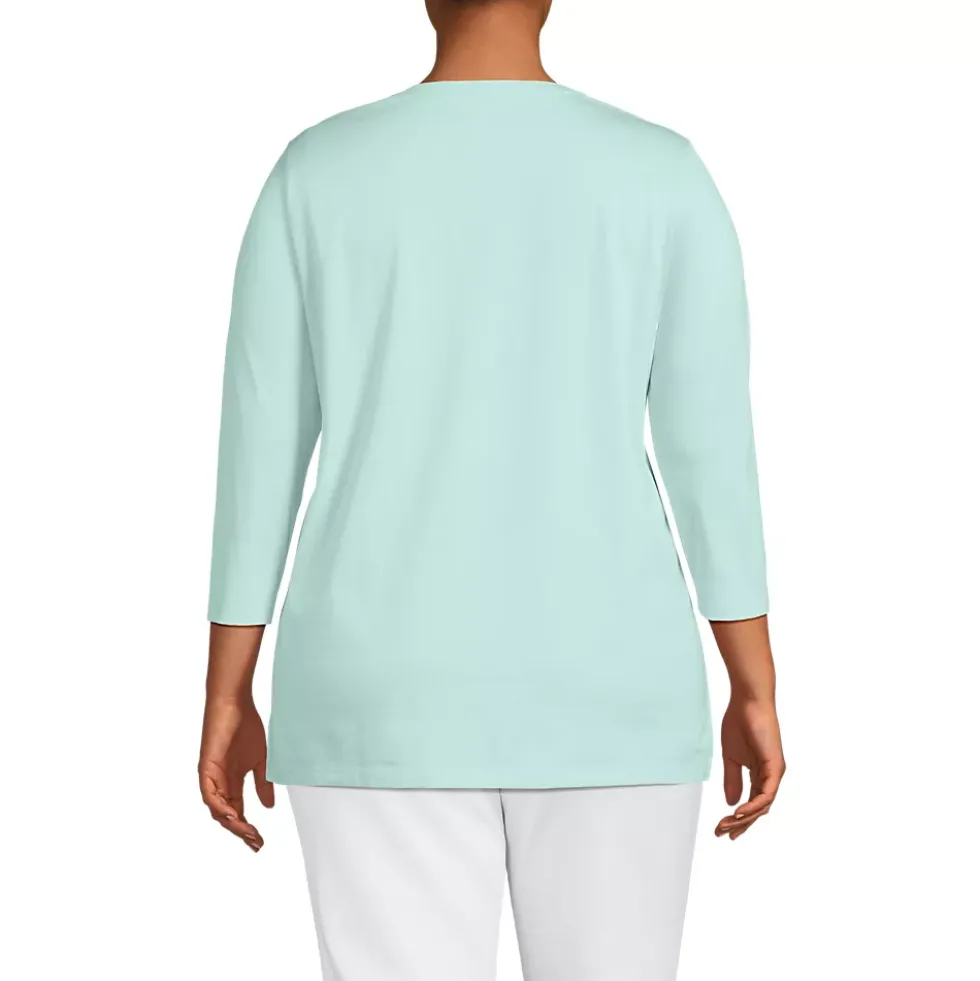 Women's 3/4 Sleeve Cotton Supima Tunic