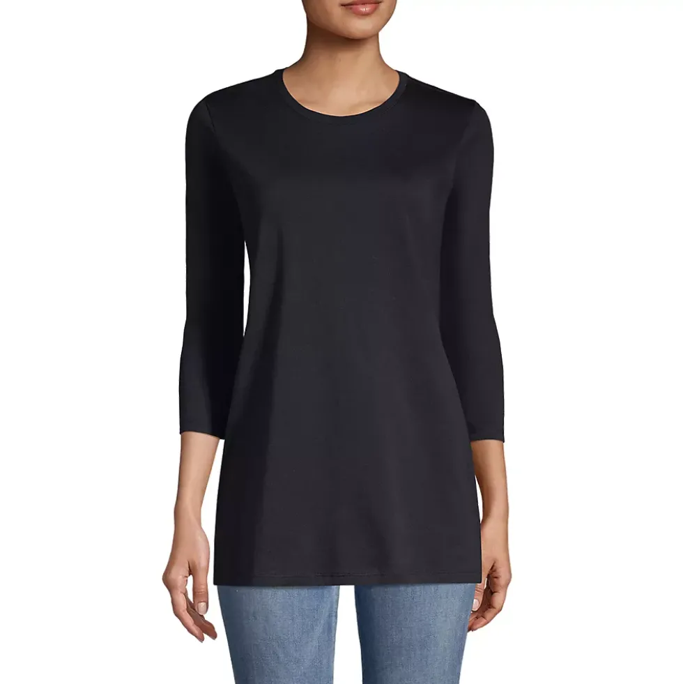 Women's 3/4 Sleeve Cotton Supima Tunic