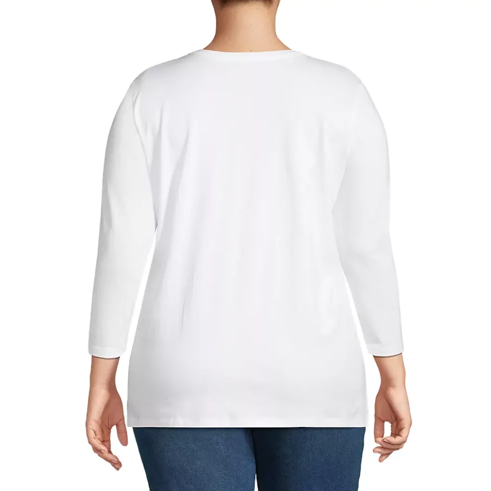 Women's 3/4 Sleeve Cotton Supima Tunic
