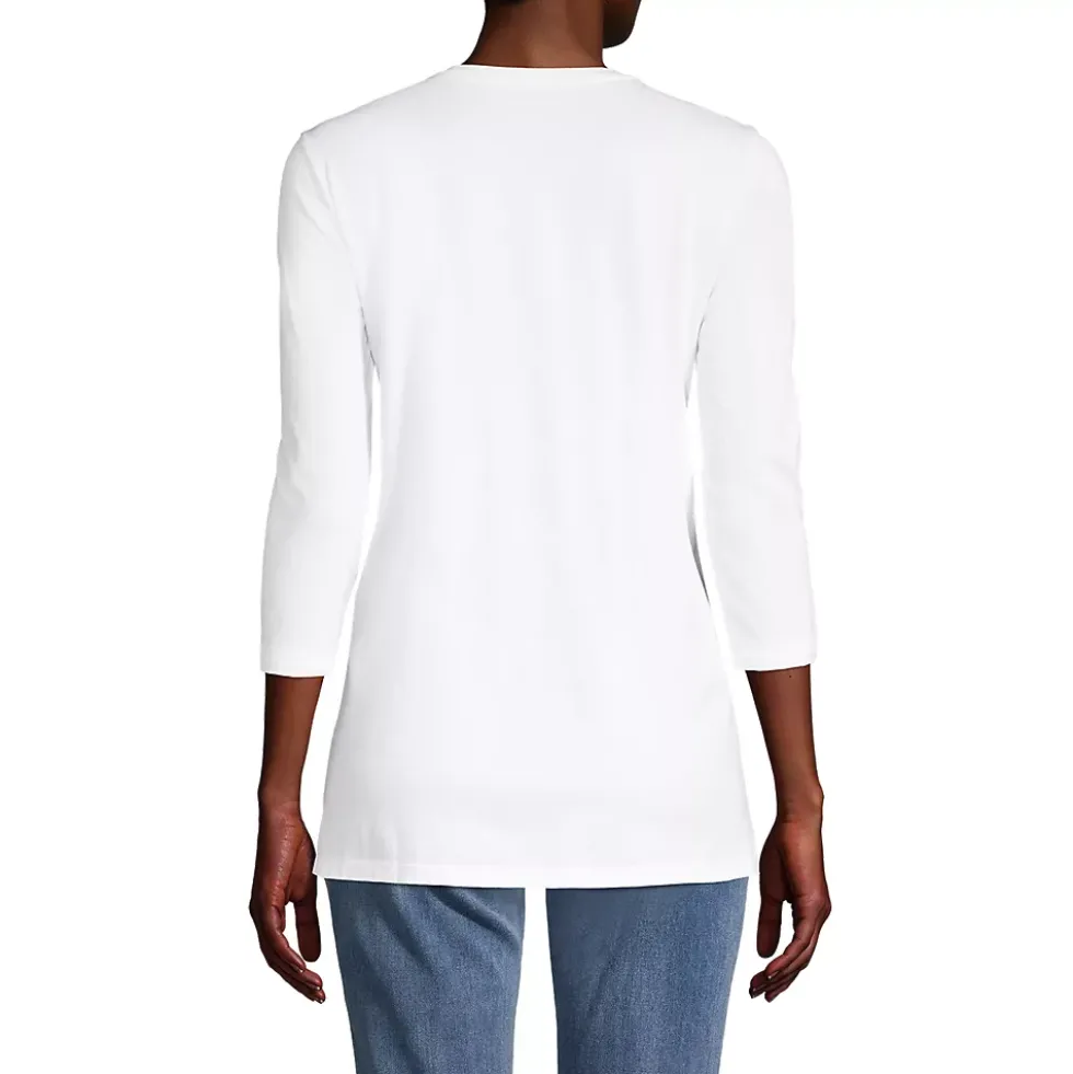 Women's 3/4 Sleeve Cotton Supima Tunic