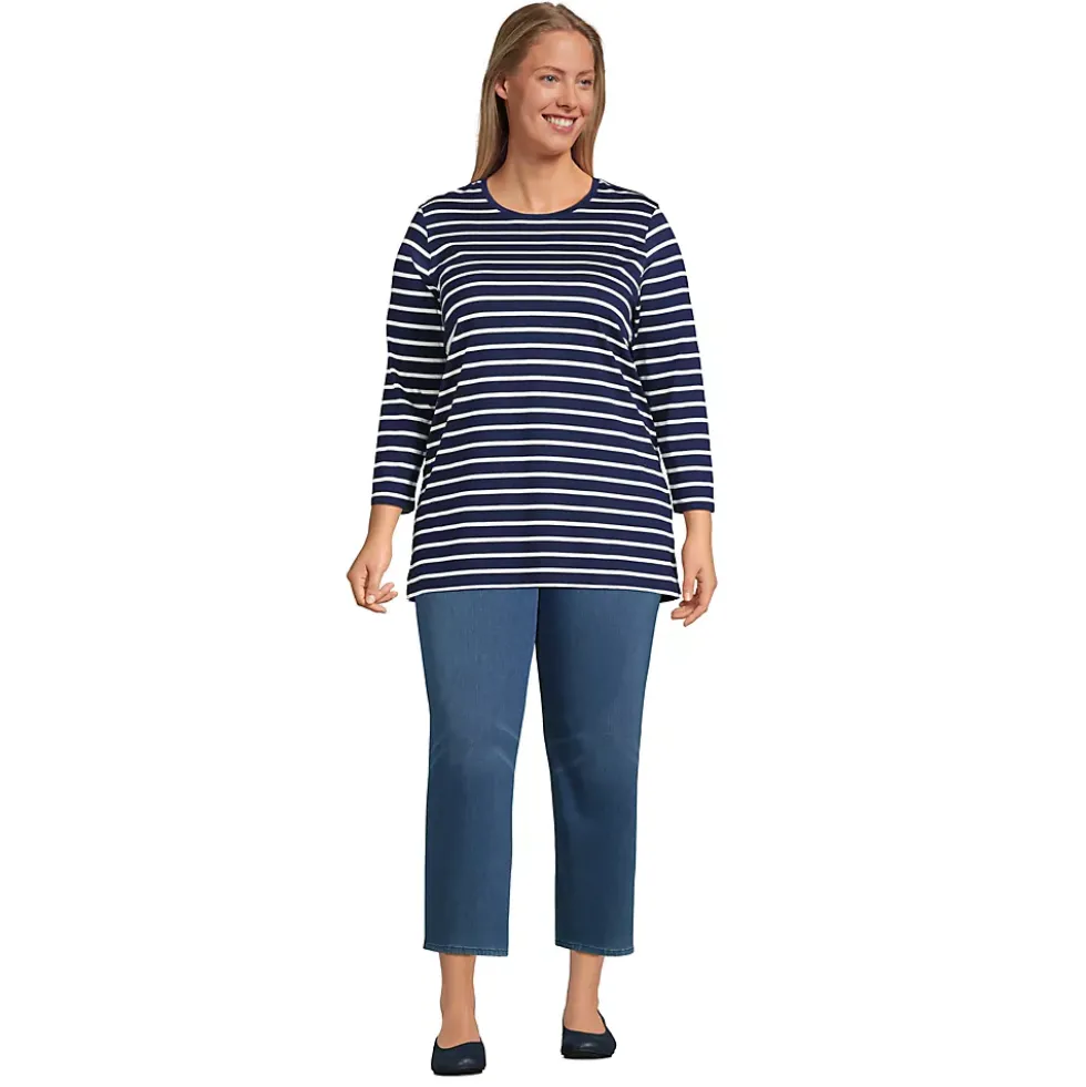 Women's 3/4 Sleeve Cotton Supima Tunic