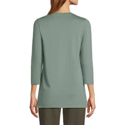Women's 3/4 Sleeve Cotton Supima Tunic
