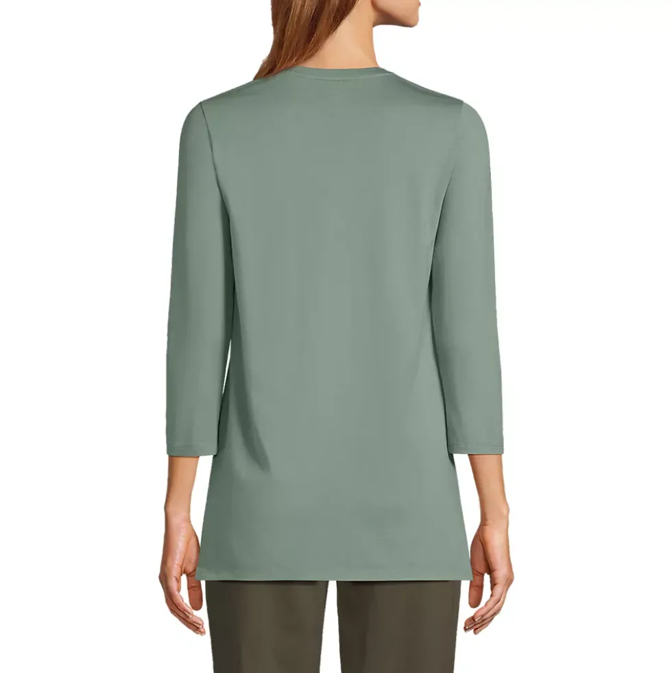 Women's 3/4 Sleeve Cotton Supima Tunic