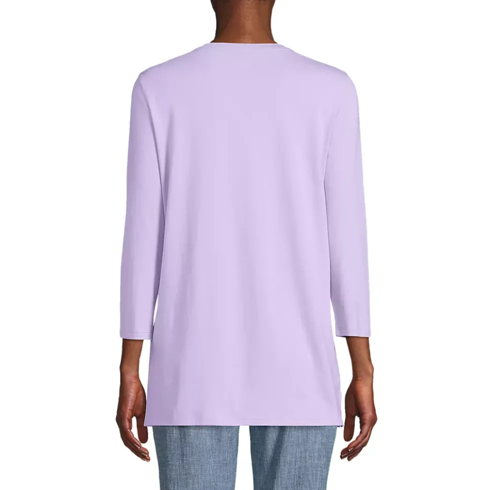 Women's 3/4 Sleeve Cotton Supima Tunic