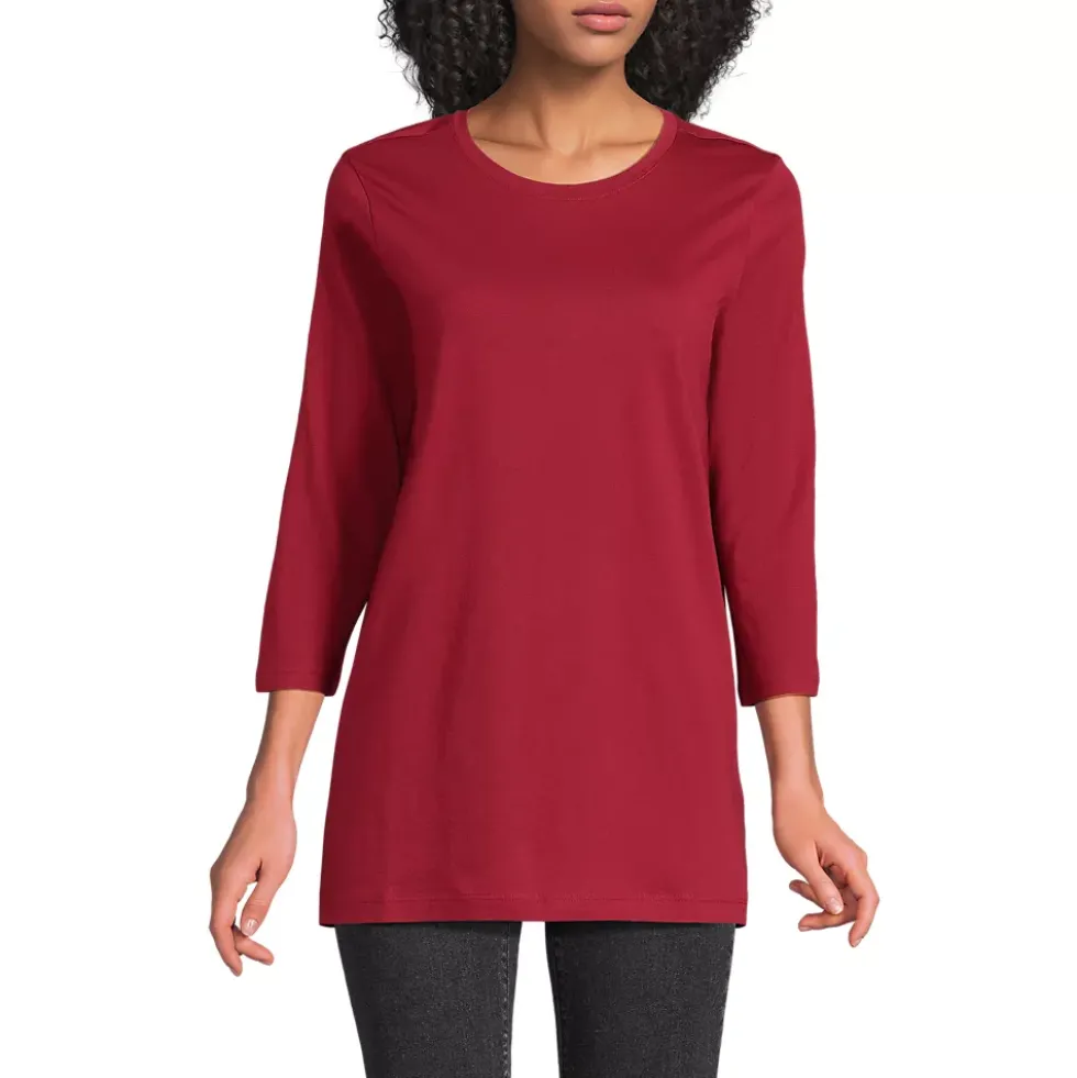 Women's 3/4 Sleeve Cotton Supima Tunic