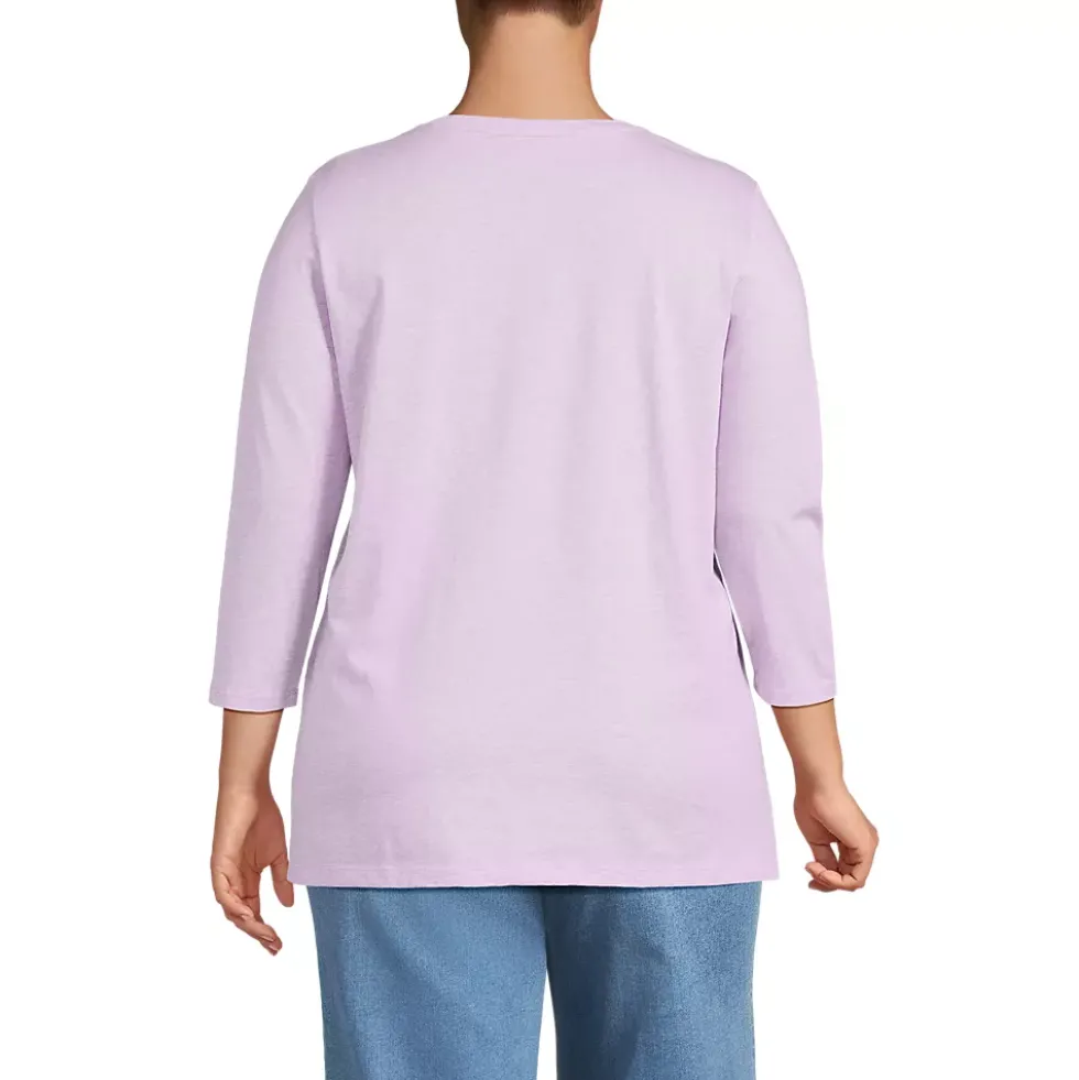 Women's 3/4 Sleeve Cotton Supima Tunic