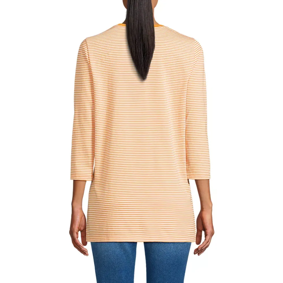 Women's 3/4 Sleeve Cotton Supima Tunic