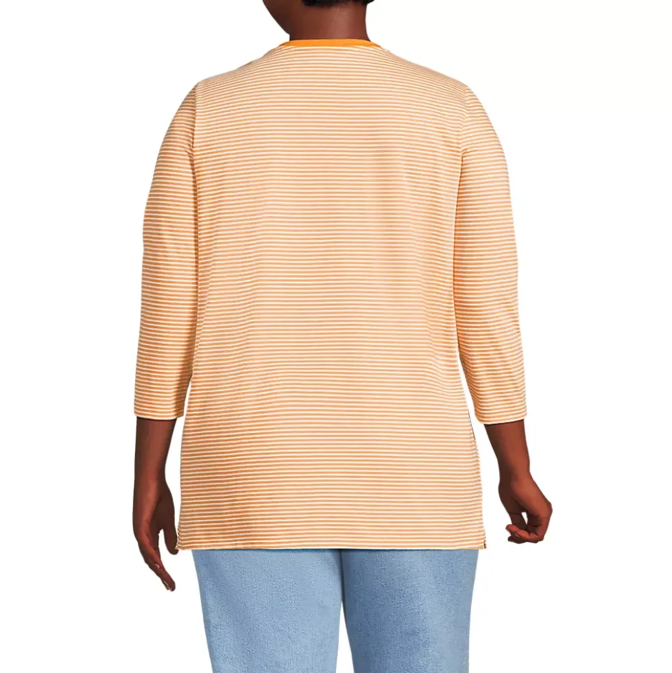 Women's 3/4 Sleeve Cotton Supima Tunic