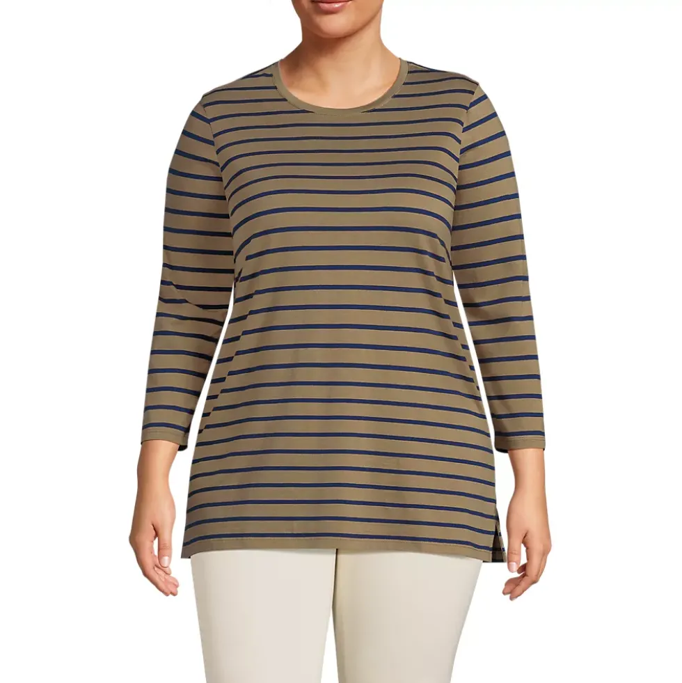 Women's 3/4 Sleeve Cotton Supima Tunic