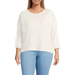 Women's 3/4 Sleeve Cozy Rib Dolman Top