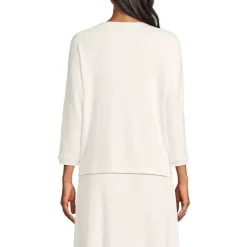 Women's 3/4 Sleeve Cozy Rib Dolman Top
