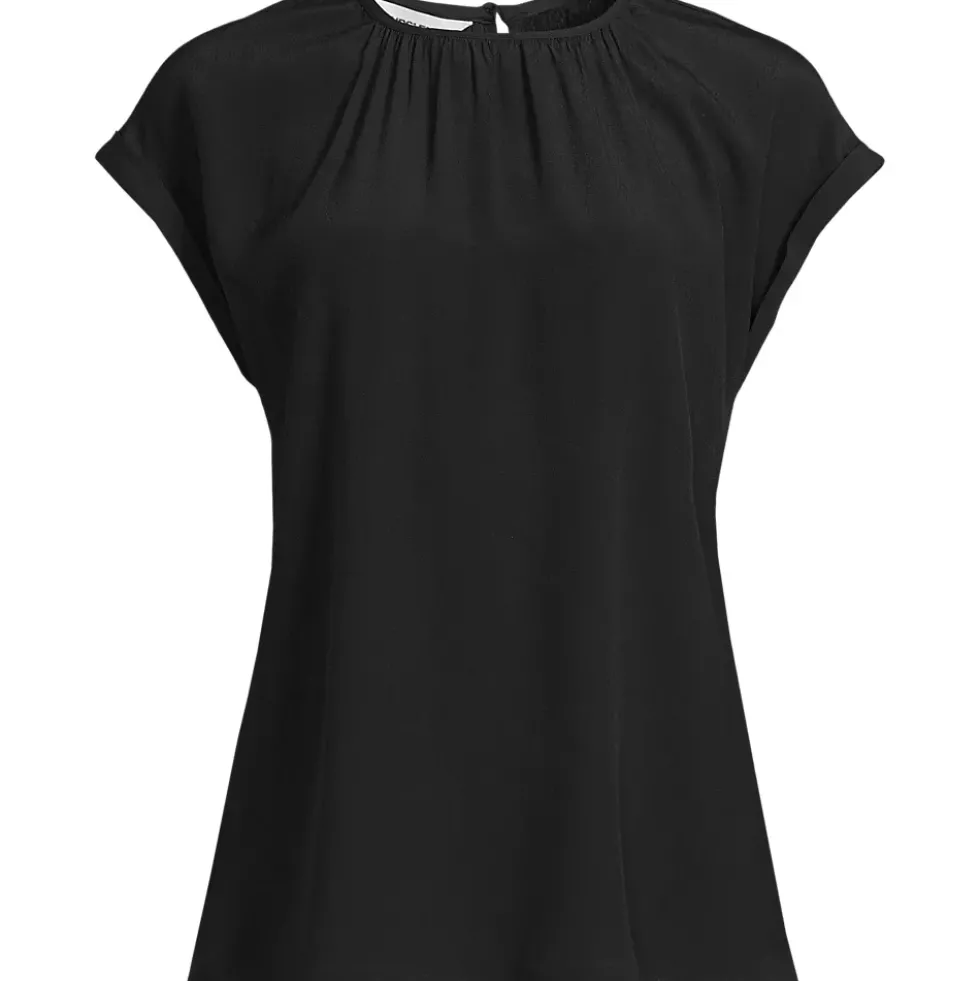 Women's Sleeveless Crepe Popover Top