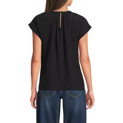 Women's Sleeveless Crepe Popover Top